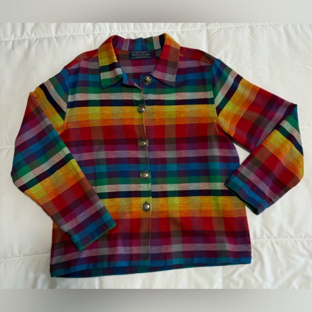 Vintage Willow Ridge Rainbow Shirt Jacket